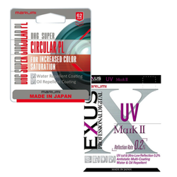 Marumi Super DHG filtr polaryzacyjny 62mm + Marumi EXUS Mark II filtr UV 62mm